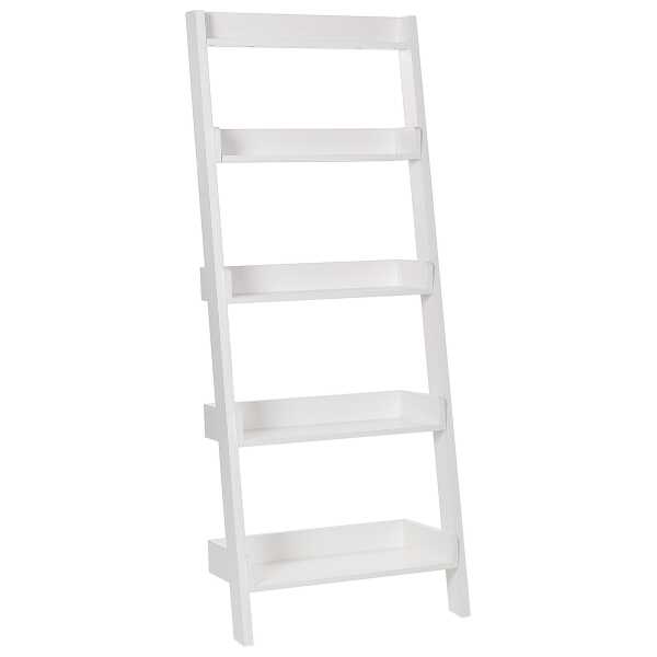 Bücherregal mit 5 Fächern Weiß
