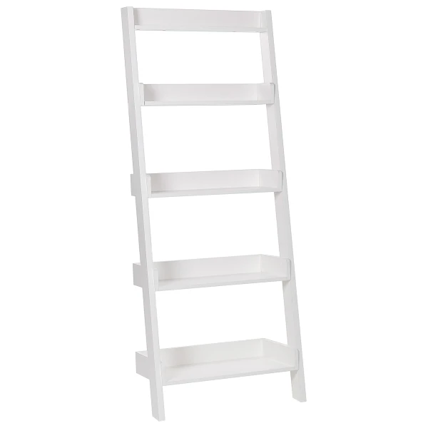 Bücherregal mit 5 Fächern Weiß
