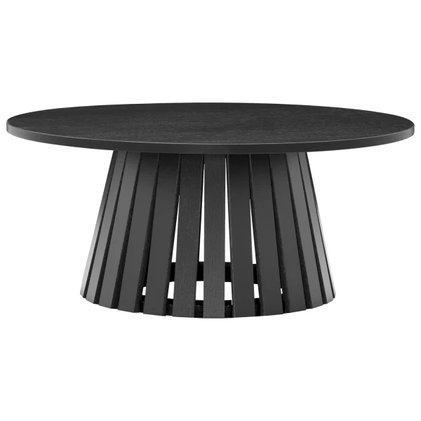 Couchtisch rund skandinavischer Stil 80cm schwarz