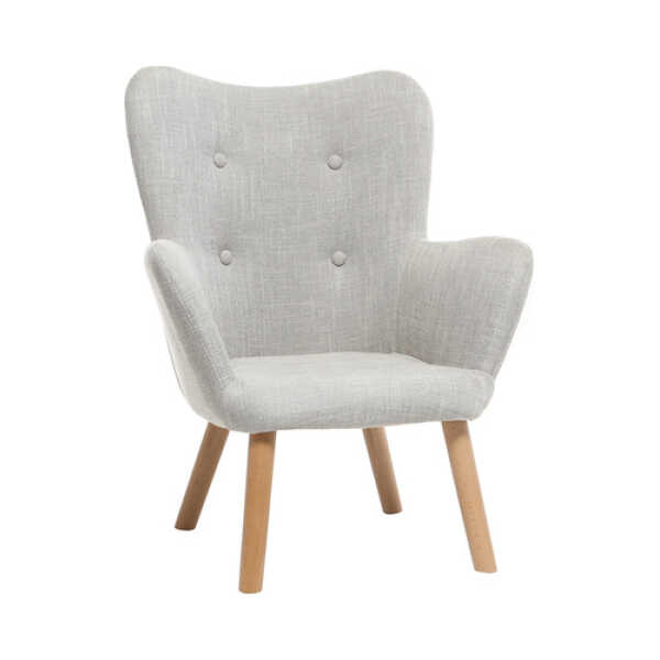 Design-Kindersessel Hellgrau BABY BRISTOL