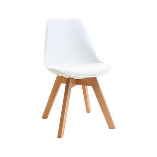 Design-Stühle Weiß 4er-Set PAULINE