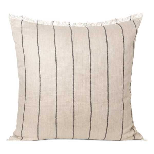 ferm LIVING Calm Kissen camel-black 78 x 78cm