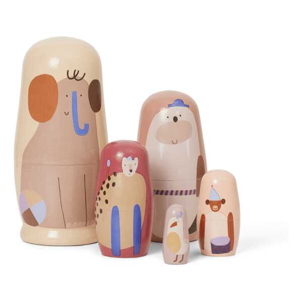 ferm LIVING Critter Puppen Ø6,4x14 cm Multi