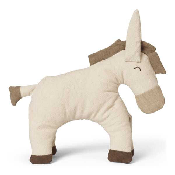 ferm LIVING Donkey Kuscheltier Undyed-dark sand