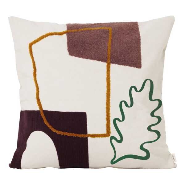 ferm LIVING Mirage Kissen 50 x 50cm Leaf