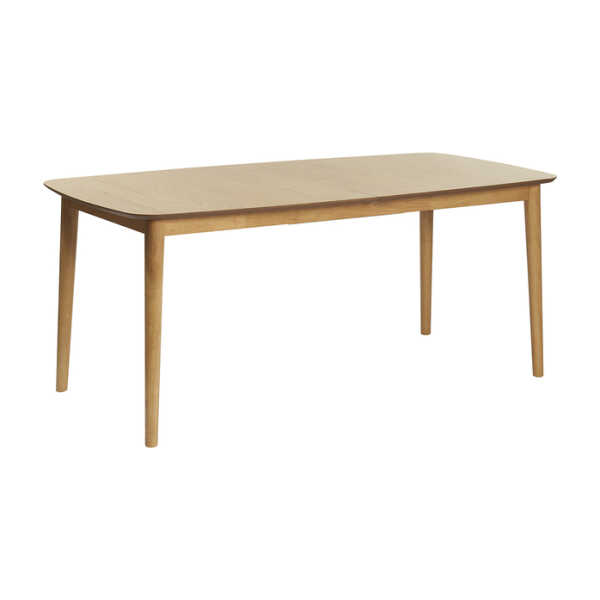 Rechteckiger ausziehbarer Esstisch aus hellem Eichenholz B180-220 cm EGO