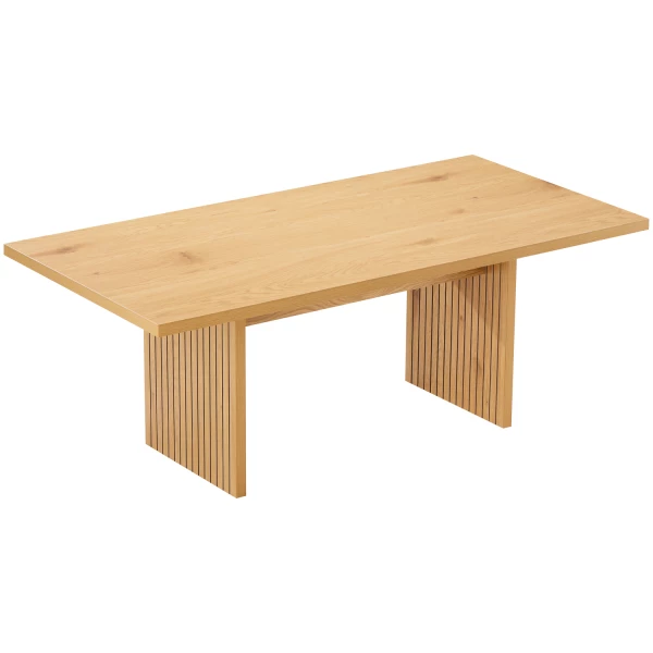 Rechteckiger Couchtisch aus Holz im skandinavischen Stil 120cm