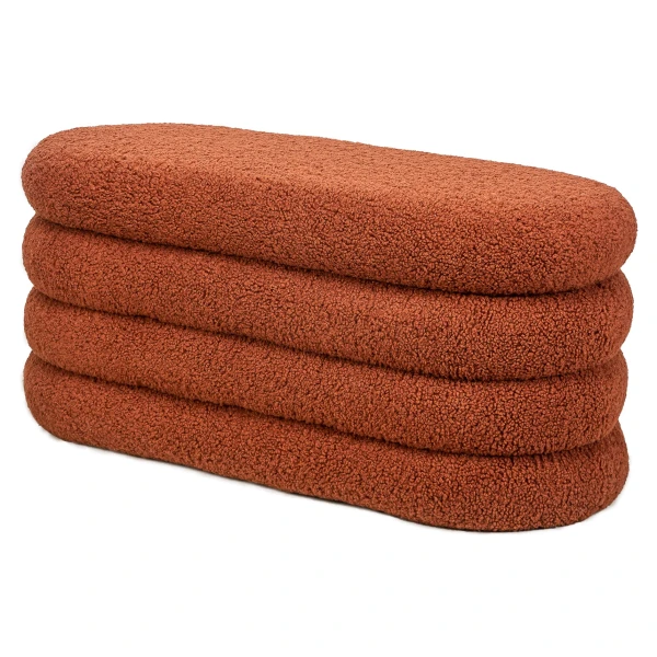 Sitzbank aus Wolle Terracotta