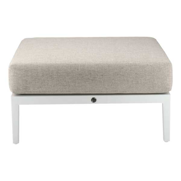 1898 Santander Fußhocker Weiß-beige