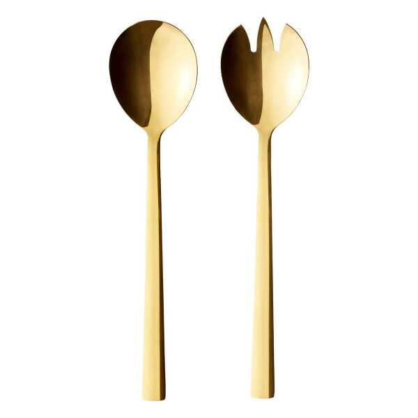 Aida Raw Salatbesteck 2 Teile Gold