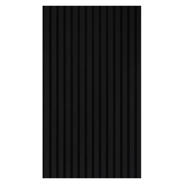 Akustikpaneel Foliert 56,1 cm x 240 cm Leder Schwarz