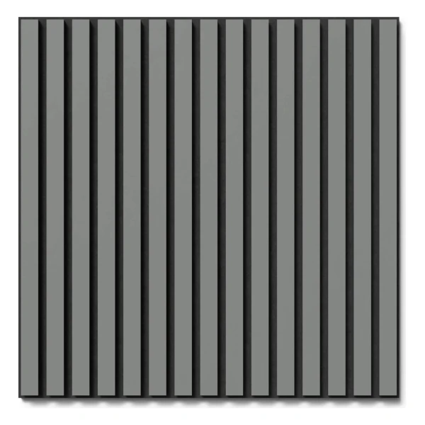 Akustikpaneel Lino Ash MDF Schwarz Filz Schwarz 60 cm x 60 cm 2 Stück