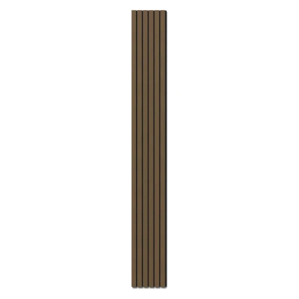 Akustikpaneel Lux Walnuss Filz Schwarz 30 cm x 240 cm 2 Stück