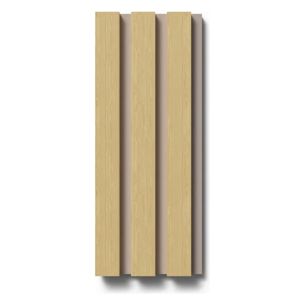 Akustikpaneel-Muster Eiche MDF Braun Filz Beige 29,5 cm x 15 cm