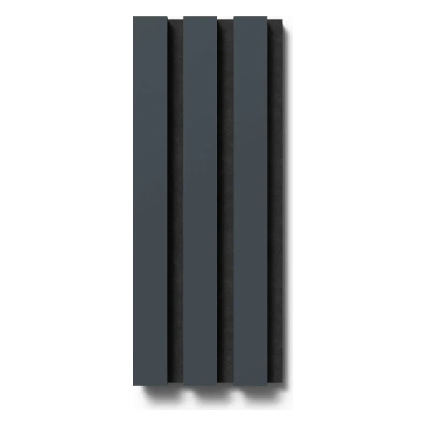 Akustikpaneel-Muster Linoleum Smokey Blue Filz Schwarz 29,5 cm x 15 cm