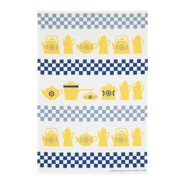 Almedahls Grytskåpet Geschirrtuch 47x70 cm Multi-Gelb-Blau