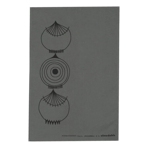 Almedahls Picknick Elements Geschirrtuch 47 x 70cm Grau