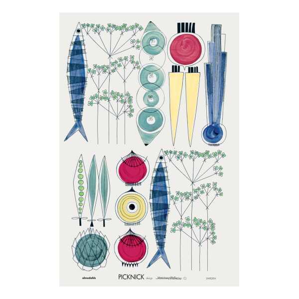 Almedahls Picknick Geschirrtuch 47x70cm