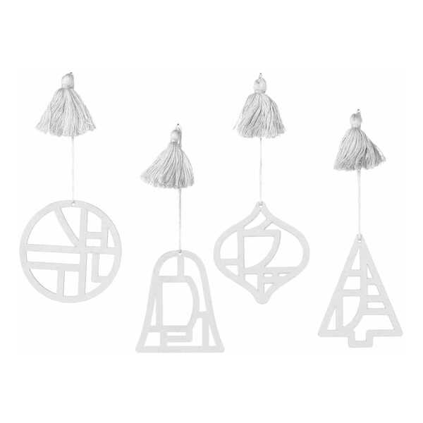 Anhänger Set Fili Papier white