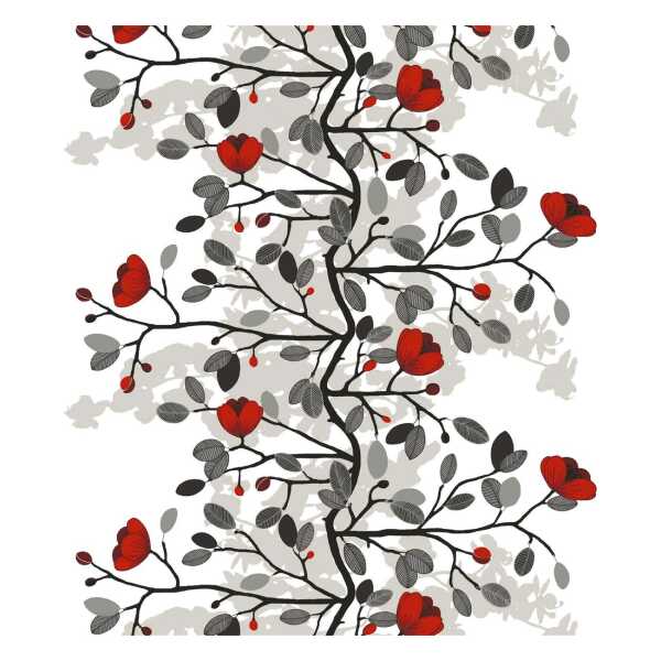 Arvidssons Textil Ofelia Stoff Rot-braun