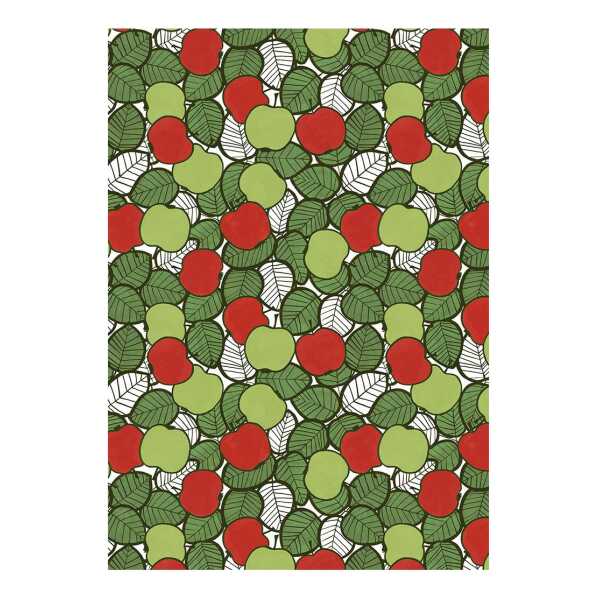 Arvidssons Textil Päppel Stoff Grün-rot