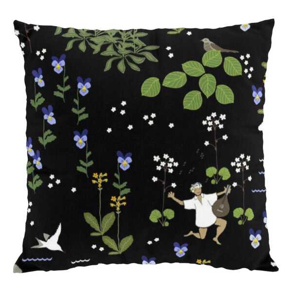 Arvidssons Textil Rönnerdahl Kissenbezug 47 x 47cm Schwarz-grün