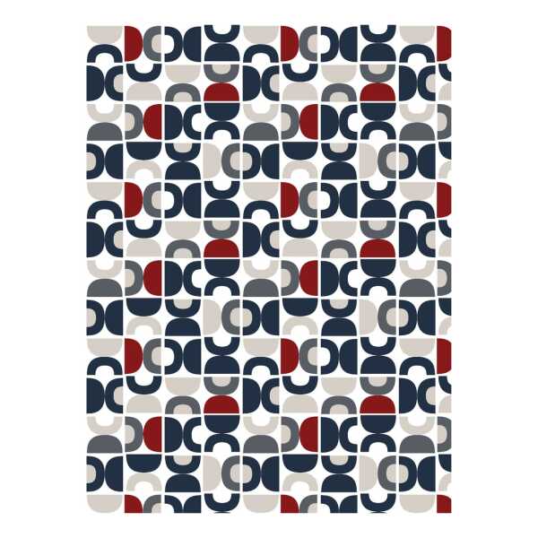 Arvidssons Textil Spiraldans Stoff Blau
