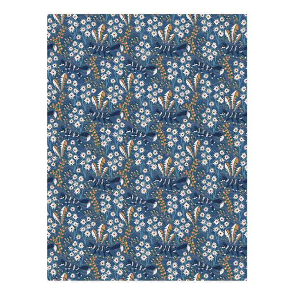 Arvidssons Textil Stjärnspeja Stoff Blau