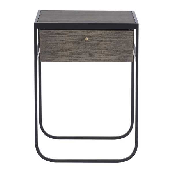 Asplund Nati Tati Drawer Nachttisch Char grey, geräucherte Eiche