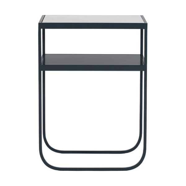 Asplund Nati Tati High Konsolentisch Marmor Carrara, Gestell Char Grey
