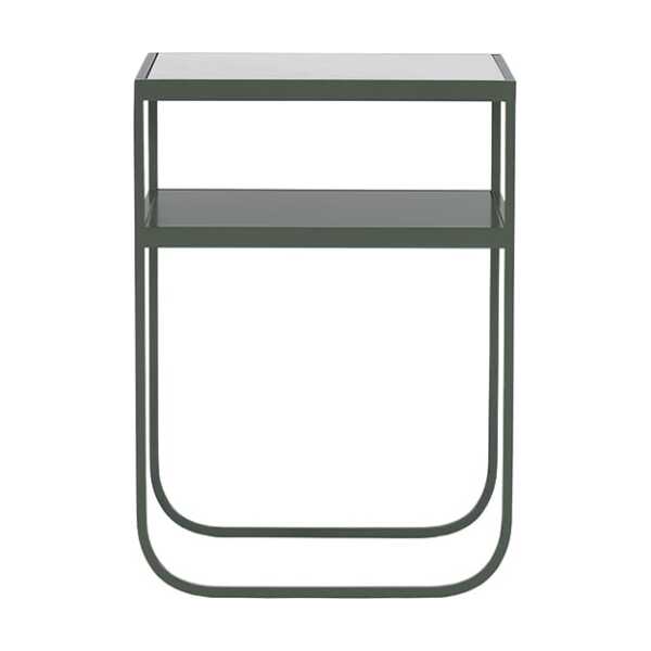 Asplund Nati Tati High Konsolentisch Marmor Carrara, Gestell Green Khaki