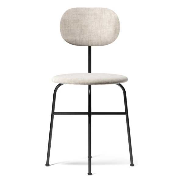 Audo Copenhagen Afteroom Stuhl schwarze Beine Stoffsitz Maple 222