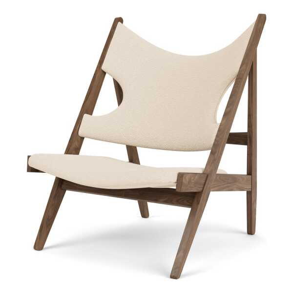 Audo Copenhagen Knitting Loungesessel Walnut-Logan Jasmine