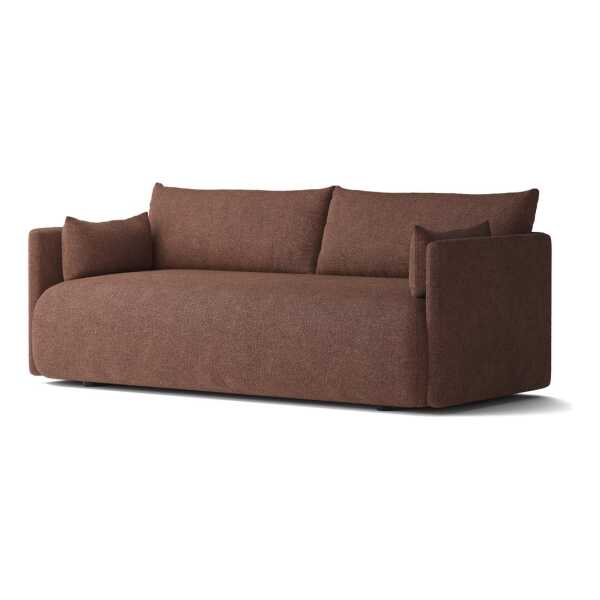 Audo Copenhagen Offset Sofa 2-Sitzer Audo Bouclé 08 Bordeaux
