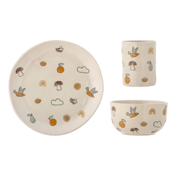 Bloomingville Agnes Kindergeschirr 3 Teile White