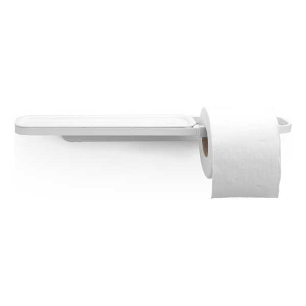 Brabantia MindSet Toilettenpapierhalter mit Ablage Mineral Fresh White