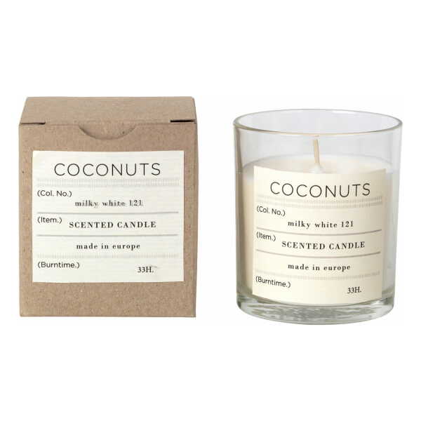 Broste Copenhagen - Coconut Duftkerze, ⌀ 8 x H 8 cm, weiß