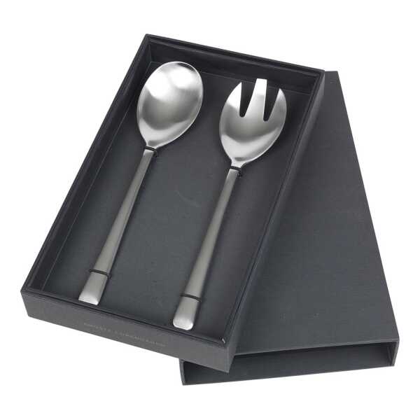 Broste Copenhagen Hune Salatbesteck 2er Pack Brushed satin