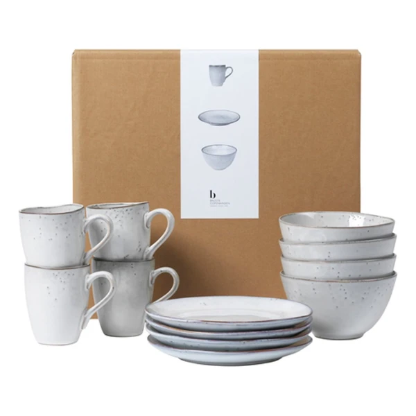Broste Copenhagen Nordic Sand Frühstücksset 12 Teile