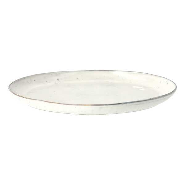 Broste Copenhagen Nordic Sand Servierteller oval 26,5 x 35,5cm