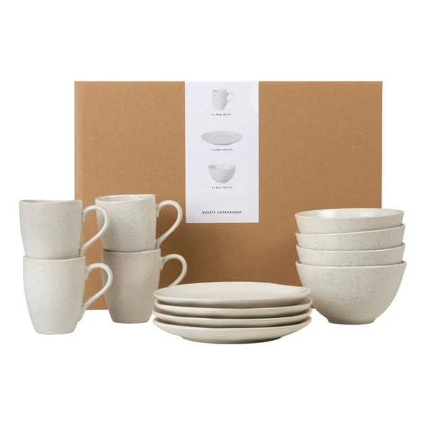 Broste Copenhagen Nordic Vanilla Frühstücksset 12 Teile