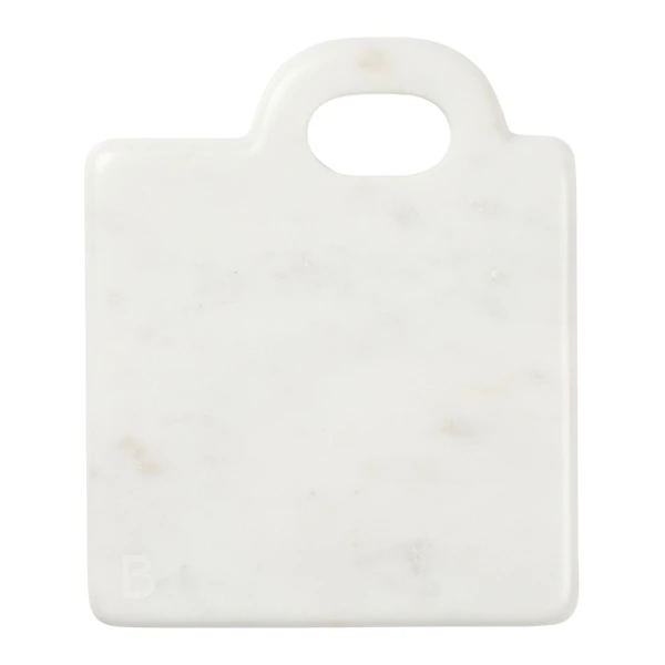 Broste Copenhagen Olina Schneidebrett 14x17 cm White marble