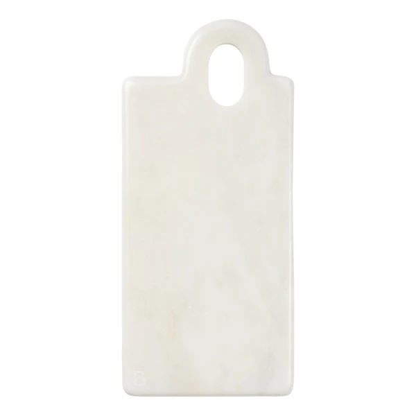 Broste Copenhagen Olina Schneidebrett 14x31 cm White marble