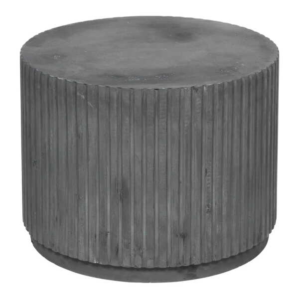 Broste Copenhagen - Rillo Beistelltisch, ⌀ 56 x H 42 cm, charcoal
