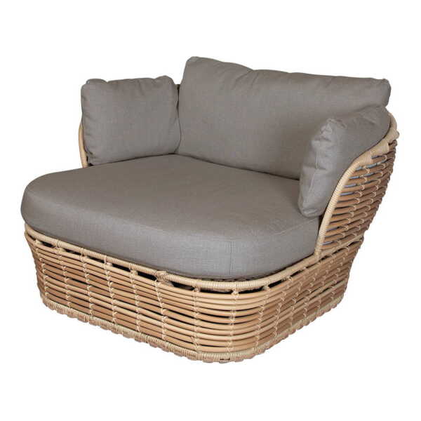 Cane-line - Basket Loungesessel Outdoor, natural / taupe
