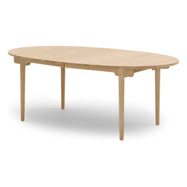 Carl Hansen - CH338 ausziehbarer Esstisch, 200 x 115 cm, Eiche geölt (mit Auszug für 2 Platten)