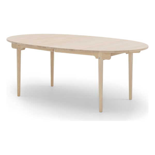 Carl Hansen - CH338 ausziehbarer Esstisch, 200 x 115 cm, Eiche geseift (mit Auszug für 2 Platten)