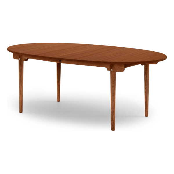 Carl Hansen - CH338 ausziehbarer Esstisch, 200 x 115 cm, Mahagoni geölt (mit Auszug für 2 Platten)