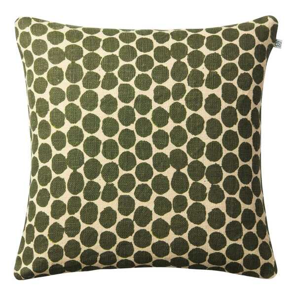 Chhatwal & Jonsson Dot Ari Kissenbezug 50 x 50cm Beige-Kaktusgrün