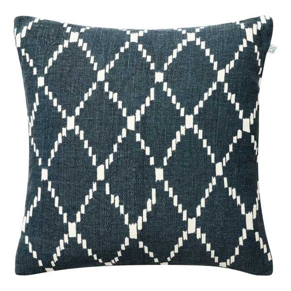Chhatwal & Jonsson Ikat Kerela Kissenbezug 50 x 50cm Blau-weiß